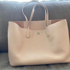 Tory Burch Perry Tote in Light Oak/Ginger Snap